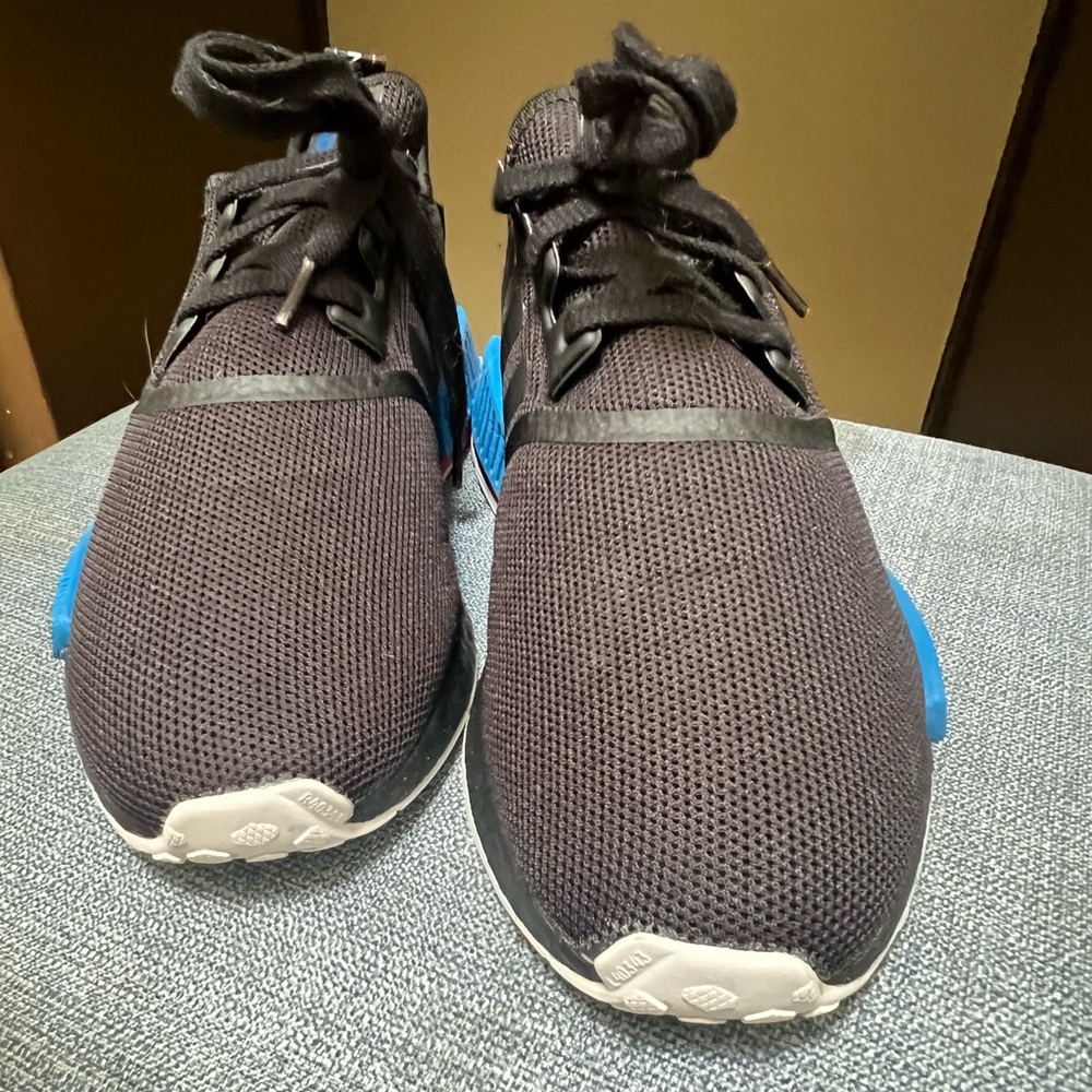 Adidas NMD R1 Black / Red / Blue Size 9.5